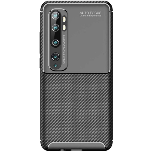 Xiaomi Mi Note 10 Pro Kılıf Silikon Parmak İzi Bırakmayan Karbon Soft Negro Kapak - Lacivert