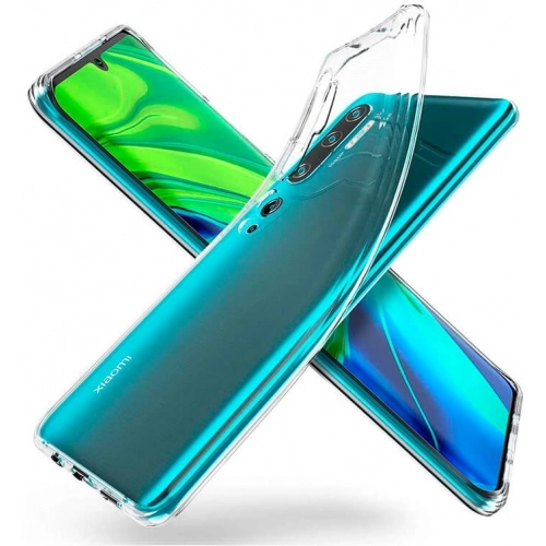 Xiaomi Mi Note 10 Pro Kılıf Kamera Korumalı Esnek Silikon Kapak - Şeffaf