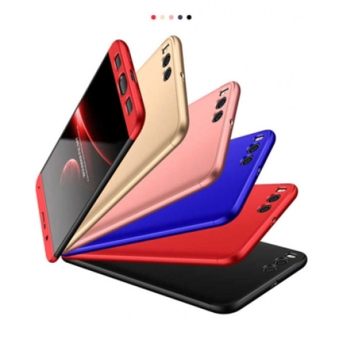 Xiaomi Mi Note 3 Kılıf 3 Parçalı 360 Tam Korumalı Rubber AYS Kapak  - Rose Gold