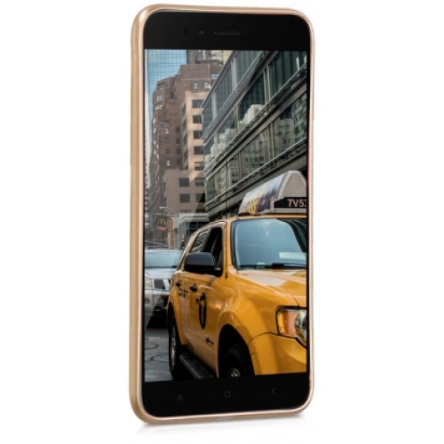 Xiaomi Mi Note 3 Kılıf İnce Soft Mat Renkli Esnek Silikon Kapak - Gold