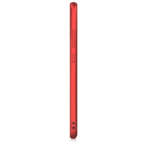 Xiaomi Mi Note 3 Kılıf İnce Soft Mat Renkli Esnek Silikon Kapak - Kırmızı