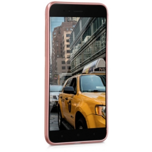 Xiaomi Mi Note 3 Kılıf İnce Soft Mat Renkli Esnek Silikon Kapak - Rose Gold