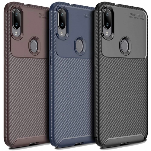 Xiaomi Mi Play Kılıf Silikon Parmak İzi Bırakmayan Karbon Soft Negro Kapak - Lacivert