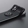 Xiaomi Poco X4 GT Kılıf Auto Focus Serisi Soft Premium Standlı Yüzüklü Kapak - Siyah