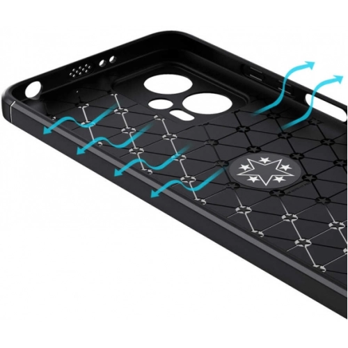 Xiaomi Poco X4 GT Kılıf Renkli Silikon Yüzüklü Standlı Auto Focus Ravel Kapak - Mavi - Siyah