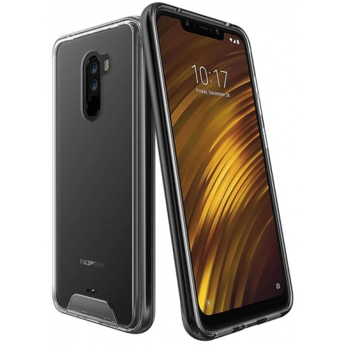 Xiaomi Pocophone F1 Kılıf Clear Guard Serisi Gard Kapak - Şeffaf