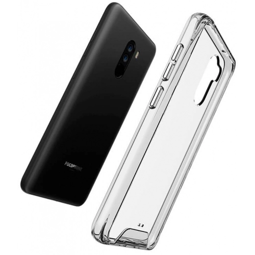 Xiaomi Pocophone F1 Kılıf Clear Guard Serisi Gard Kapak - Şeffaf