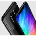 Xiaomi Pocophone F1 Kılıf Silikon Parmak İzi Bırakmayan Karbon Soft Negro Kapak - Lacivert