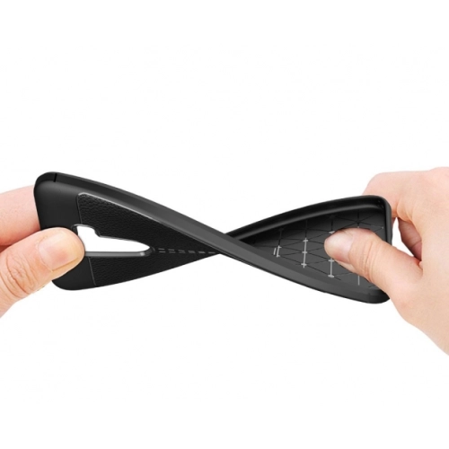 Xiaomi Pocophone F1 Kılıf Deri Görünümlü Lüks Parmak İzi Bırakmaz Niss Silikon Kapak - Lacivert