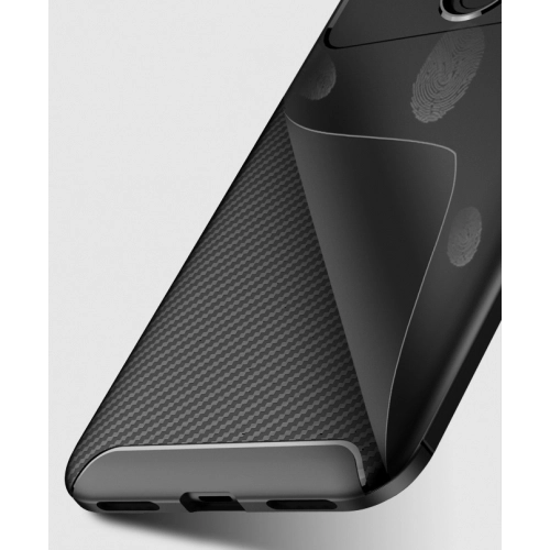 Xiaomi Redmi 5 Plus Kılıf Silikon Parmak İzi Bırakmayan Karbon Soft Negro Kapak - Lacivert