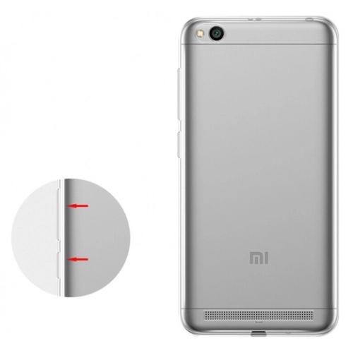 Xiaomi Redmi 5A Kılıf Ultra İnce Kaliteli Esnek Silikon 0.2mm - Şeffaf