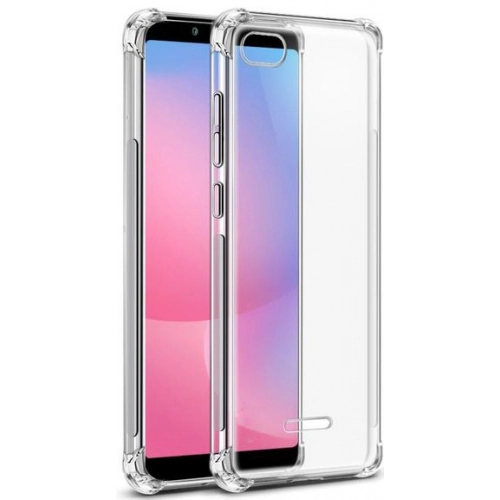 Xiaomi Redmi 6A Kılıf Silikon Köşe Korumalı Airbag Darbe Emici Kapak - Şeffaf