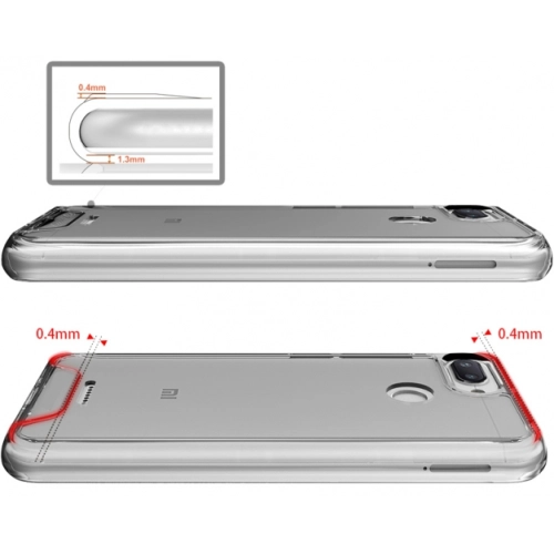 Xiaomi Redmi 6A Kılıf Clear Guard Serisi Gard Kapak - Şeffaf