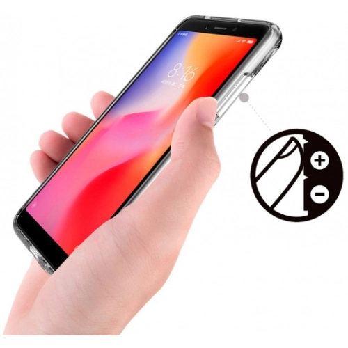 Xiaomi Redmi 6A Kılıf Clear Guard Serisi Gard Kapak - Şeffaf