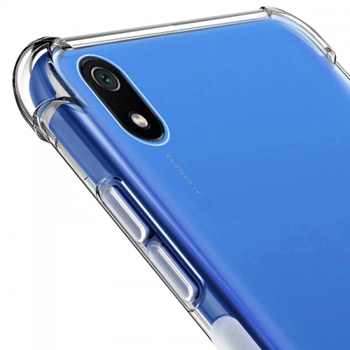 Xiaomi Redmi 7A Kılıf Silikon Köşe Korumalı Airbag Darbe Emici Kapak - Şeffaf