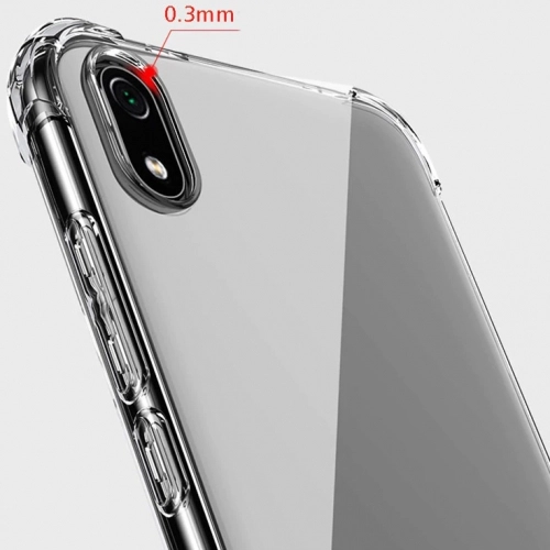 Xiaomi Redmi 7A Kılıf Silikon Köşe Korumalı Airbag Darbe Emici Kapak - Şeffaf