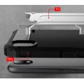 Xiaomi Redmi 7A Kılıf Zırhlı Tank Crash Silikon Kapak - Gri