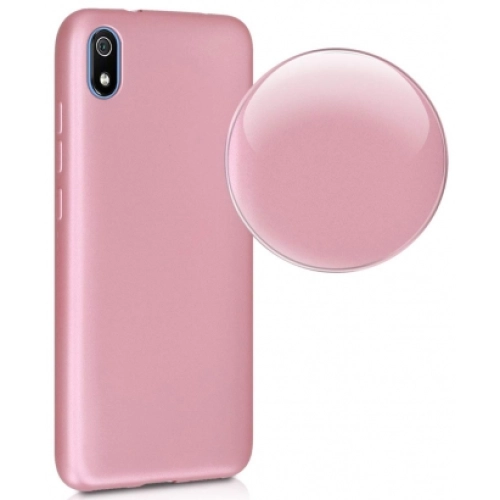 Xiaomi Redmi 7A Kılıf İnce Soft Mat Renkli Esnek Silikon Kapak - Gold