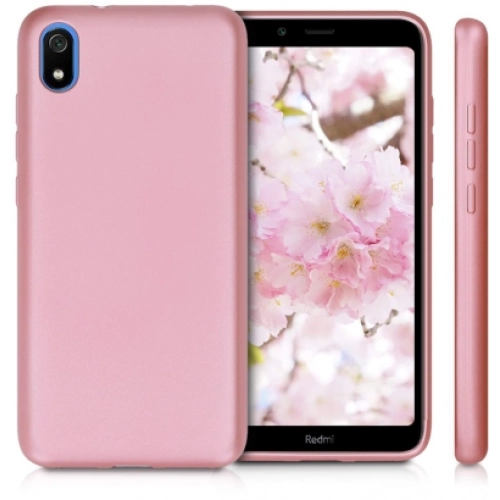 Xiaomi Redmi 7A Kılıf İnce Soft Mat Renkli Esnek Silikon Kapak - Siyah