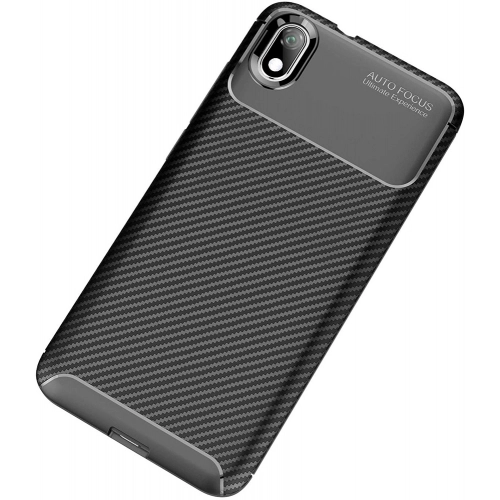 Xiaomi Redmi 7A Kılıf Silikon Parmak İzi Bırakmayan Karbon Soft Negro Kapak - Lacivert