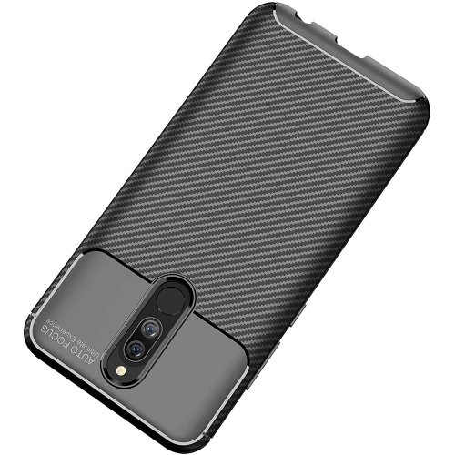 Xiaomi Redmi 8 Kılıf Silikon Parmak İzi Bırakmayan Karbon Soft Negro Kapak - Lacivert