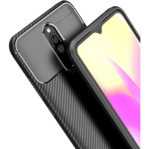 Xiaomi Redmi 8 Kılıf Silikon Parmak İzi Bırakmayan Karbon Soft Negro Kapak - Siyah