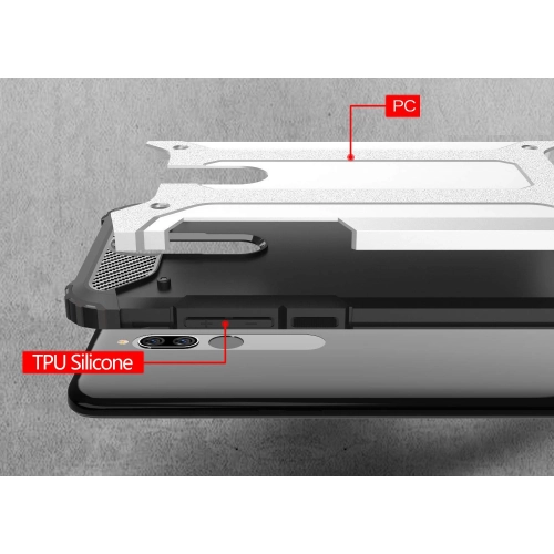 Xiaomi Redmi 8A Kılıf Zırhlı Tank Crash Silikon Kapak - Mavi