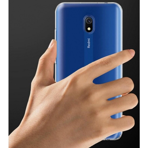 Xiaomi Redmi 8A Kılıf Kamera Korumalı Esnek Silikon Kapak - Şeffaf