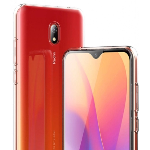 Xiaomi Redmi 8A Kılıf Kamera Korumalı Esnek Silikon Kapak - Şeffaf