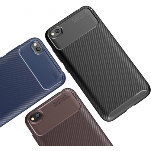 Xiaomi Redmi Go Kılıf Silikon Parmak İzi Bırakmayan Karbon Soft Negro Kapak - Siyah