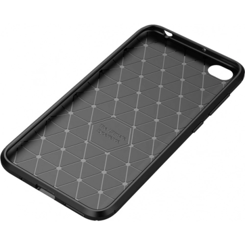 Xiaomi Redmi Go Kılıf Silikon Parmak İzi Bırakmayan Karbon Soft Negro Kapak - Siyah