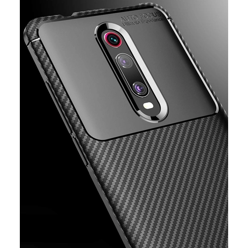 Xiaomi Redmi K20 Kılıf Silikon Parmak İzi Bırakmayan Karbon Soft Negro Kapak - Lacivert