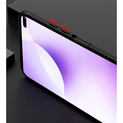 Xiaomi Redmi K30 Kılıf Renkli Silikon Yüzüklü Standlı Auto Focus Ravel Kapak - Mavi