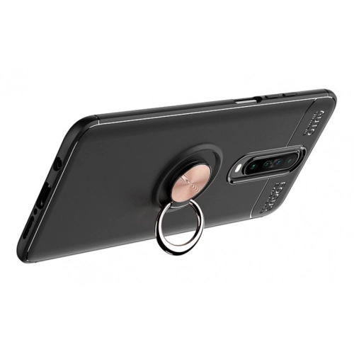Xiaomi Redmi K30 Kılıf Renkli Silikon Yüzüklü Standlı Auto Focus Ravel Kapak - Kırmızı