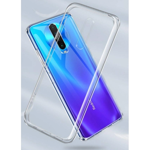 Xiaomi Redmi K30 Kılıf Kamera Korumalı Esnek Silikon Kapak - Şeffaf