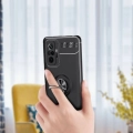 Xiaomi Redmi Note 10 Pro Kılıf Renkli Silikon Yüzüklü Standlı Auto Focus Ravel Kapak - Siyah