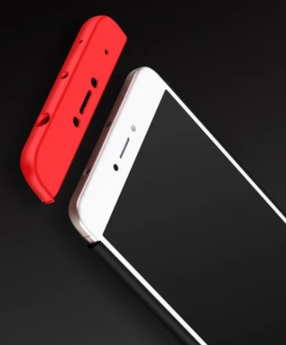 Xiaomi Redmi Note 4X Kılıf 3 Parçalı 360 Tam Korumalı Rubber AYS Kapak  - Lacivert