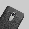 Xiaomi Redmi Note 4X Kılıf Deri Görünümlü Parmak İzi Bırakmaz Niss Silikon - Siyah