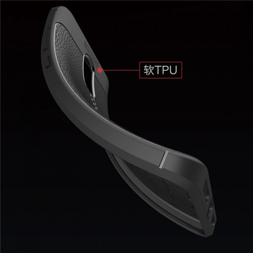 Xiaomi Redmi Note 4X Kılıf Deri Görünümlü Lüks Parmak İzi Bırakmaz Niss Silikon Kapak - Siyah