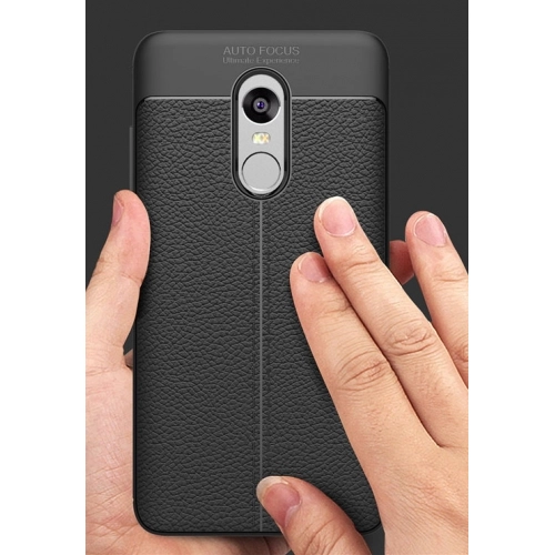 Xiaomi Redmi Note 4X Kılıf Deri Görünümlü Lüks Parmak İzi Bırakmaz Niss Silikon Kapak - Lacivert