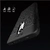 Xiaomi Redmi Note 4X Kılıf Deri Görünümlü Parmak İzi Bırakmaz Niss Silikon - Siyah