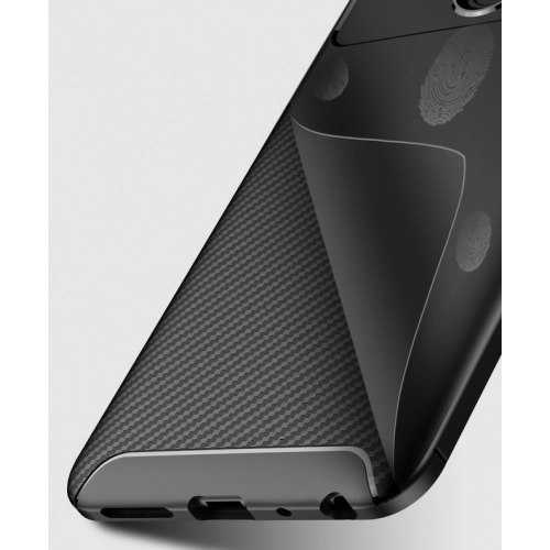 Xiaomi Redmi Note 5 Pro Kılıf Silikon Parmak İzi Bırakmayan Karbon Soft Negro Kapak - Siyah