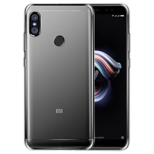 Xiaomi Redmi Note 5 Pro Kılıf Ultra İnce Kaliteli Esnek Silikon 0.2mm - Şeffaf