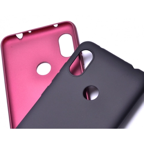 Xiaomi Redmi Note 6 Pro Kılıf İnce Soft Mat Renkli Esnek Silikon Kapak - Siyah