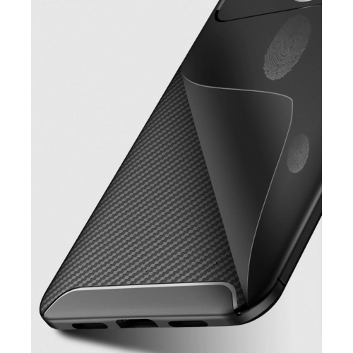 Xiaomi Redmi Note 6 Pro Kılıf Silikon Parmak İzi Bırakmayan Karbon Soft Negro Kapak - Lacivert