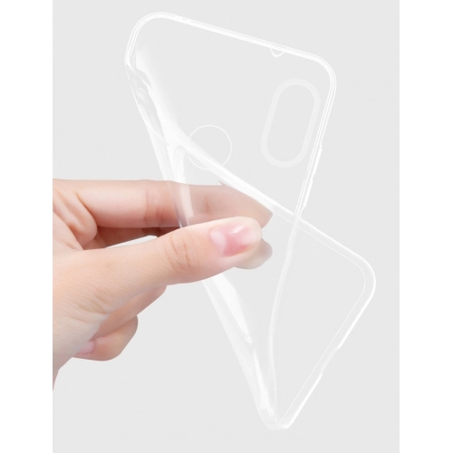 Xiaomi Redmi Note 6 Pro Kılıf Kamera Korumalı Esnek Silikon Kapak - Şeffaf