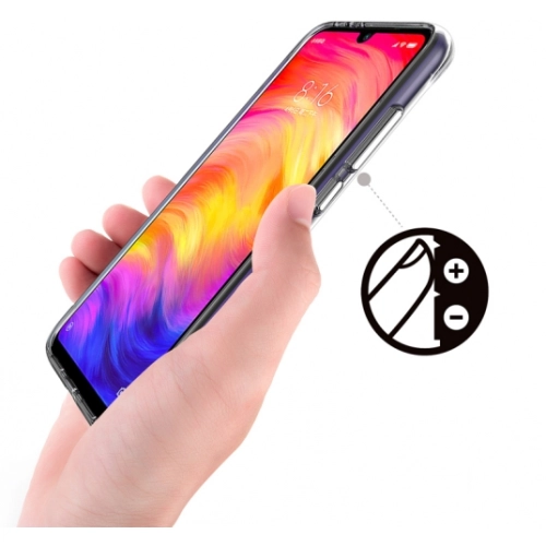 Xiaomi Redmi Note 7 Kılıf Clear Guard Serisi Gard Kapak - Şeffaf