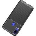 Xiaomi Redmi Note 7 Kılıf Silikon Parmak İzi Bırakmayan Karbon Soft Negro Kapak - Siyah
