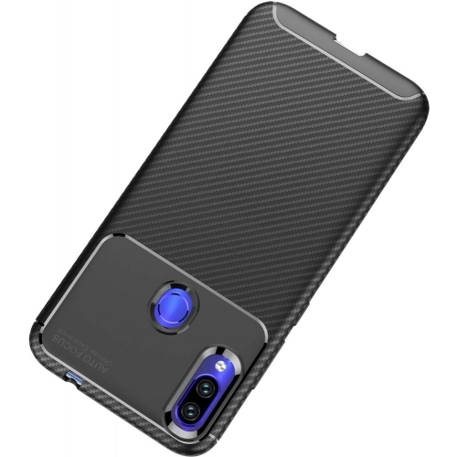 Xiaomi Redmi Note 7 Kılıf Silikon Parmak İzi Bırakmayan Karbon Soft Negro Kapak - Lacivert