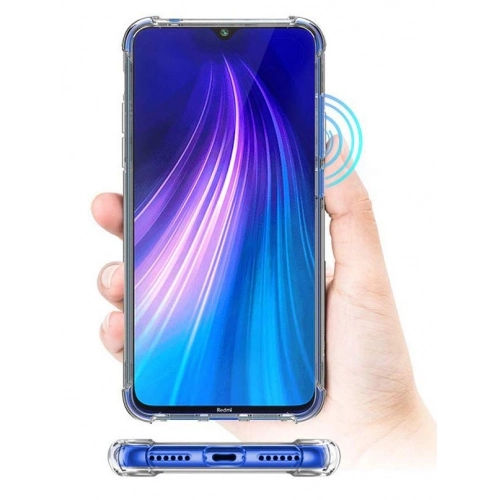 Xiaomi Redmi Note 8 Kılıf Silikon Köşe Korumalı Airbag Darbe Emici Kapak - Şeffaf